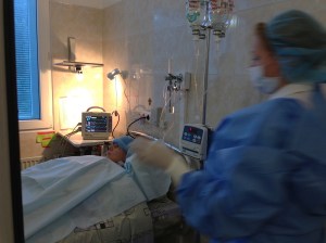 my blood pressure has dropped very low now, they are watching me closely.  I don't feel too well right now.